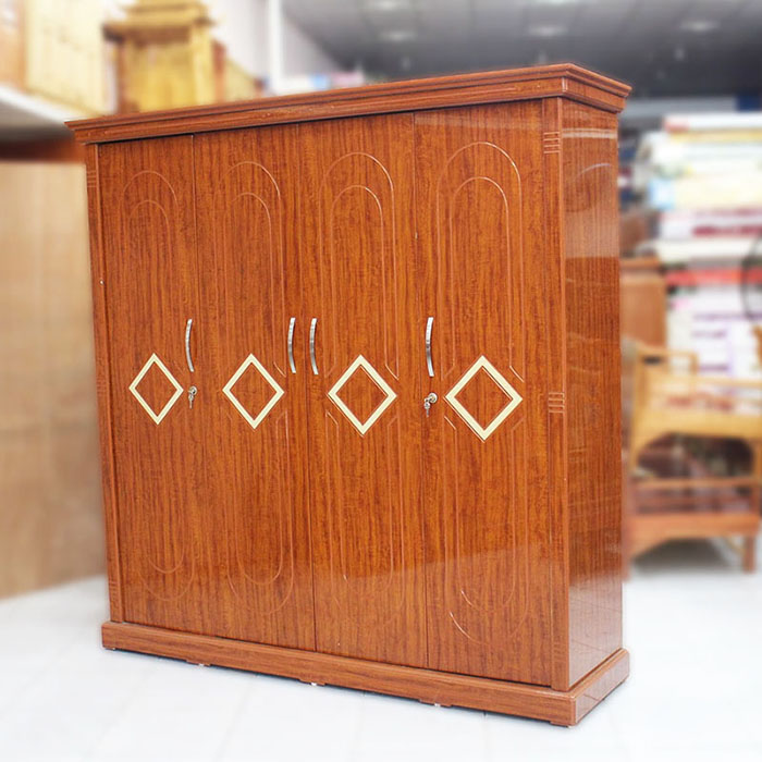Tủ quần áo gỗ công nghiệp 4 cánh giá gốc
