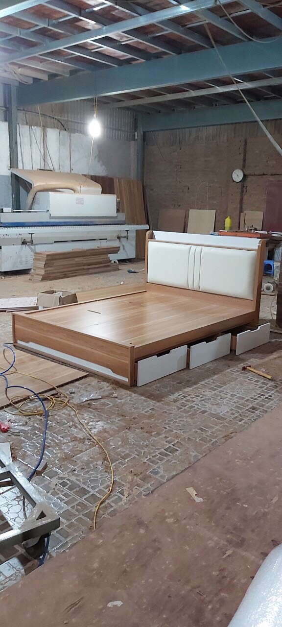 Giường thông minh chất liệu mdf chống cong vênh kt 1m8x2m giá 3xxx