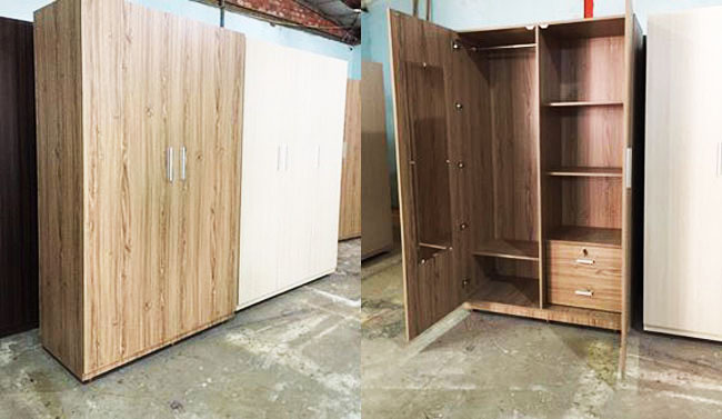 Tủ gỗ MDF nhập khẩu rộng 1,2m cao 2m