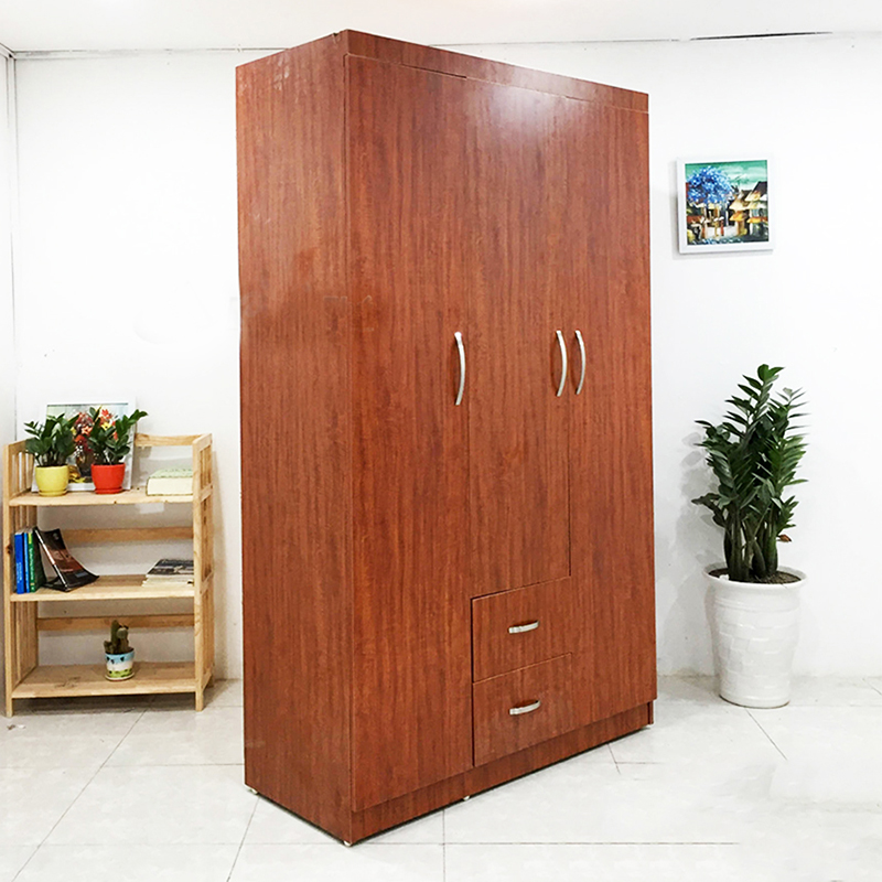 Tủ quần áo 3 buồng nâu